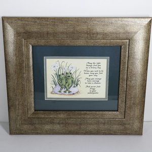 Framed Cute Frog Poem